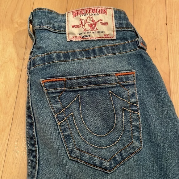 True Religion‎ Denim Blue Jeans. Size 25. Skinny. Excellent condition! - Picture 2 of 5